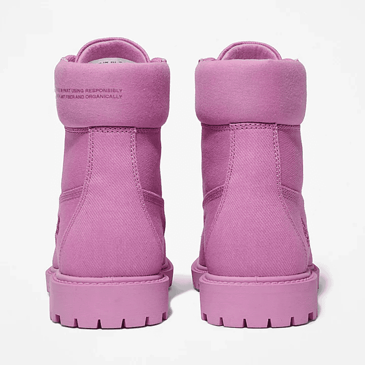 Timberland x Pangaia Premium Fabric 6-Inch Boot for Women in Pink